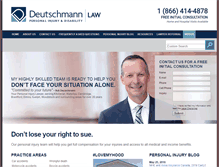 Tablet Screenshot of deutschmannlaw.com